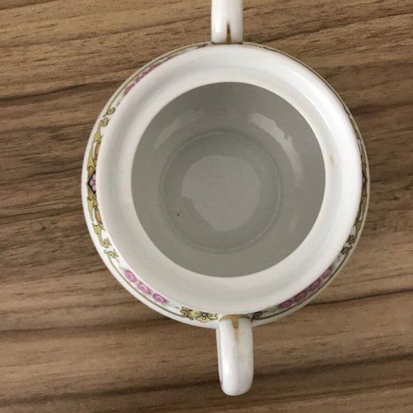 Vintage 1930’s Noritake Pattern 13680 Ceramic Sugar Bowl Made In Japan - Picture 4 of 6